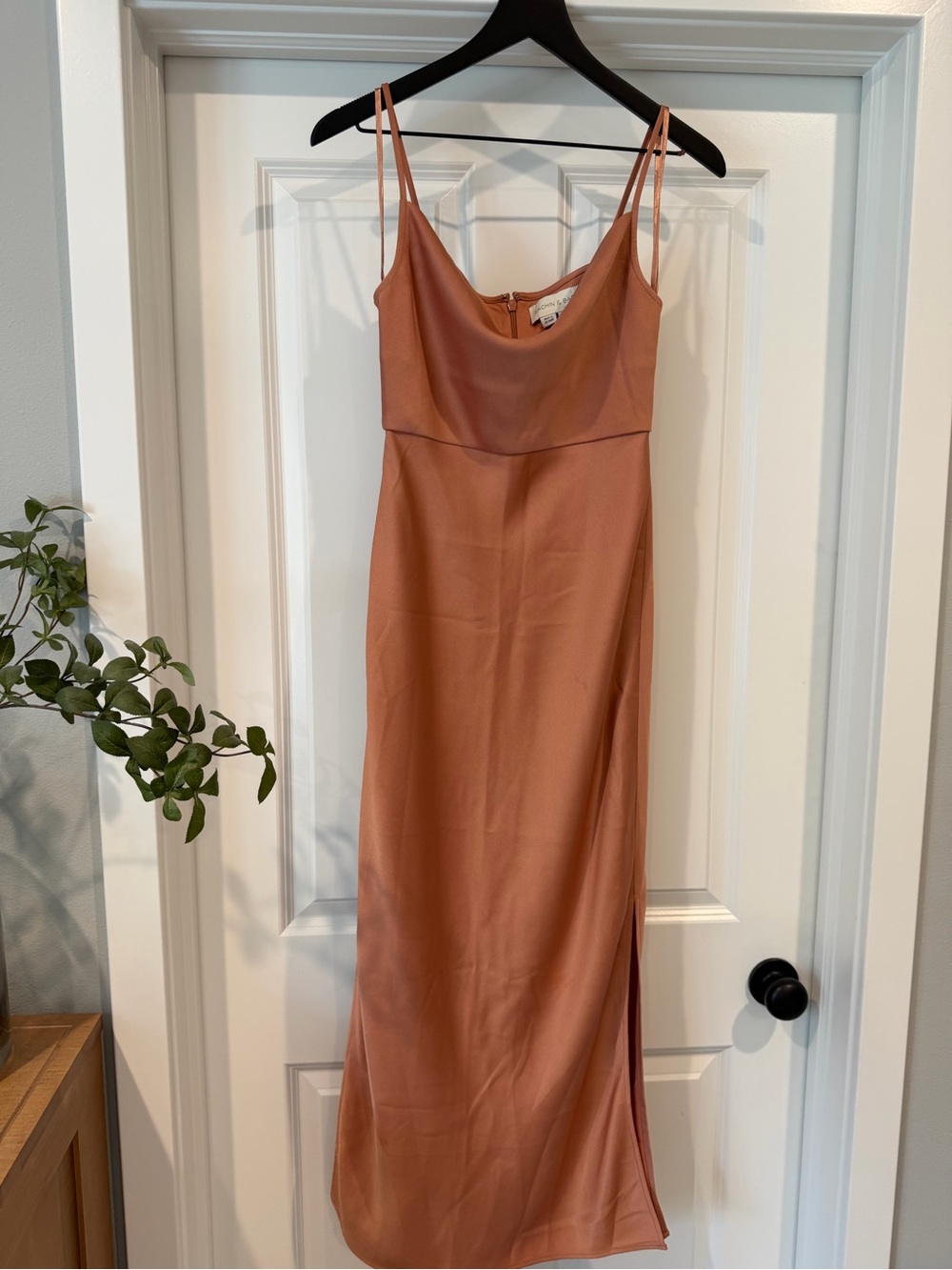 Sachin + Babi Rust Slip Maxi Dress